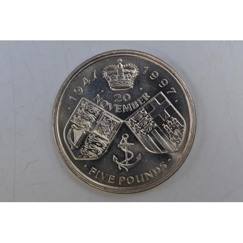 179 - A 1997 Royal Golden Wedding Five Pound Coin