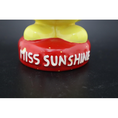 205 - Vintage 1997 Little Miss Sunshine Ceramic Moneybox complete with Stopper