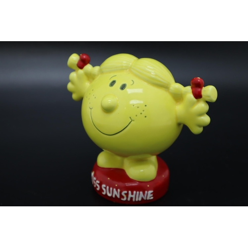 205 - Vintage 1997 Little Miss Sunshine Ceramic Moneybox complete with Stopper