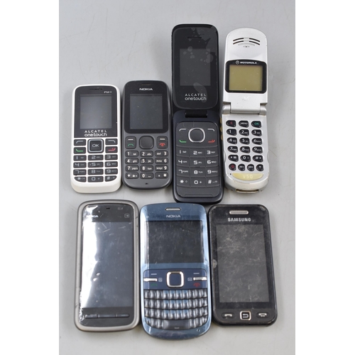 239 - Mixed Selection of Mobile Phones including Alcatel ) One Touch, Nokia, Samsung and More