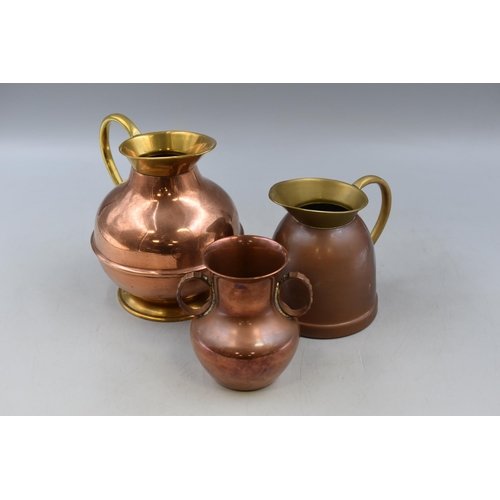 324 - Mixed Selection Of Copper Jugs