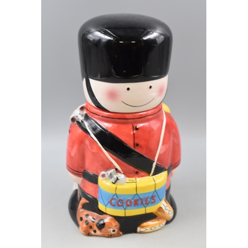 361 - Royal Brass Band Drummer Ceramic Cookie Jar