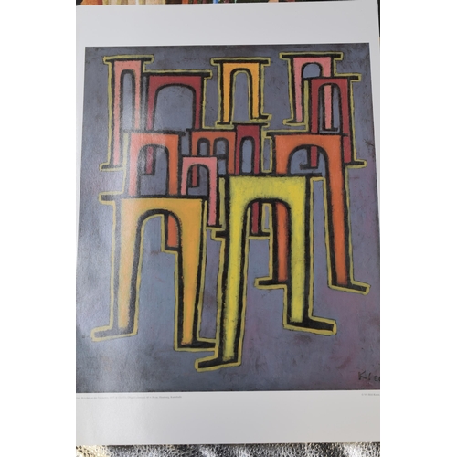 691 - Selection of Six Klee Glossy Abstract Prints. (Approx. 16.5 x 11.5)