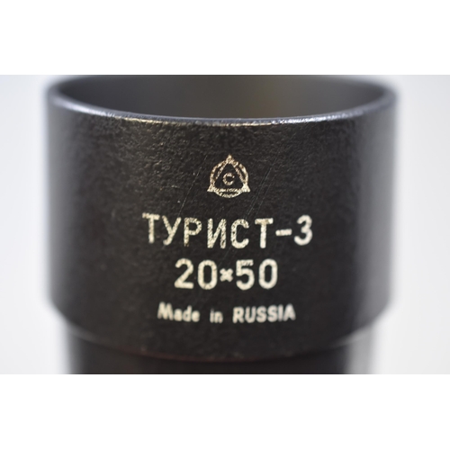 275 - TYPNCT-3 20x50 Folding Quality Scope/Monocular made in USSR Complete with Case