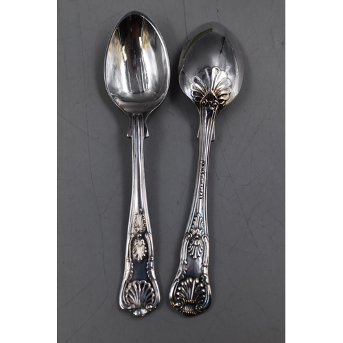 26 - Boxed set of JE. & SS Silver Plated Spoon's