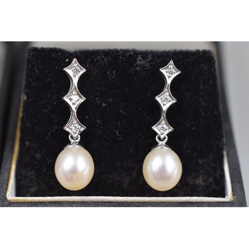 55 - Four Sets of Earrings Complete with Presentation Boxes including Silver