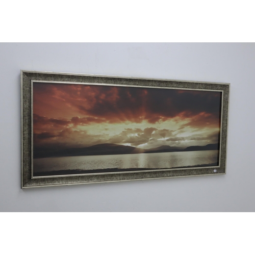 333 - A Selection To Include Jan Lens 'Island Sunset', Blank Gilt Frame and Others.