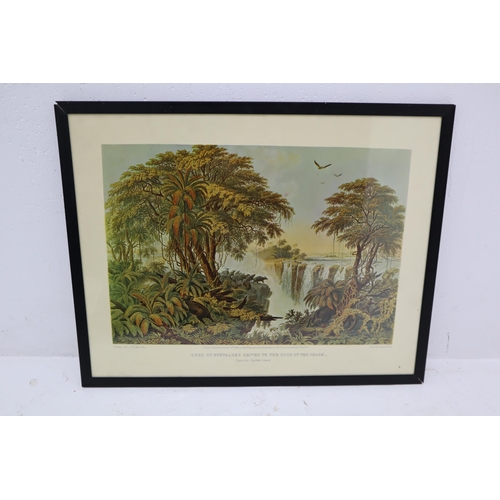 336 - Double Sided Lithographic Print by Day & Son From Original Paintings by Thomas Bains