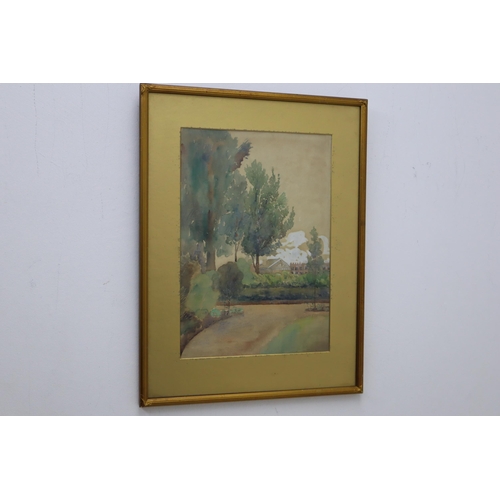 338 - K R Heath Original Watercolour of Capri and another unsigned Watercolour both in Framed and Glazed M... 