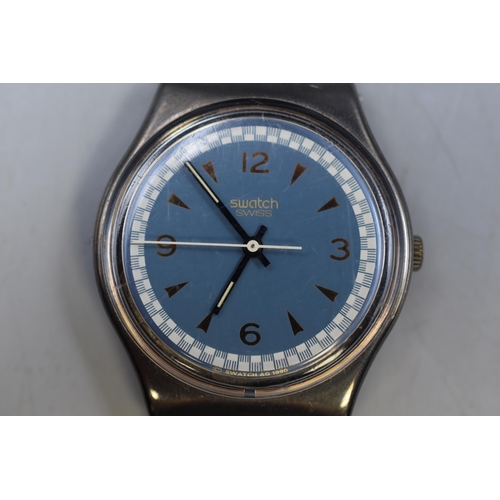 77 - Swatch watch O255 with blue face