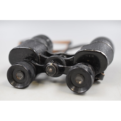 357 - Vintage 10 x 35 Binoculars Complete with Case