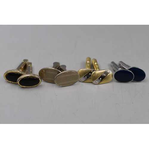 98 - Seven Pairs of Cufflinks, Various Designs.