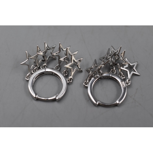 100 - Four Pair of Silver 925 Earrings, Various Designs.