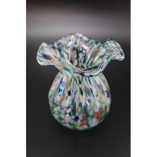 396 - Selection of Glass Bowls, Speckled Glass Vase and more