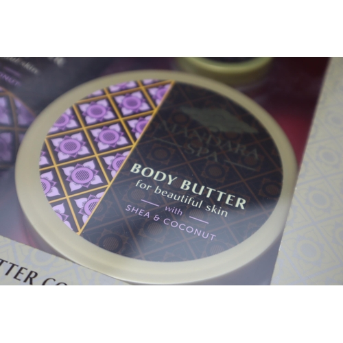 403 - A Mandara Spa Shea & Coconut Collection, With Lip Butter, Body Butter and Body Butter Light.