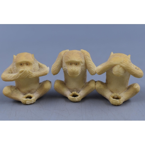 127 - Selection of Oriental Bone Figures including Animals