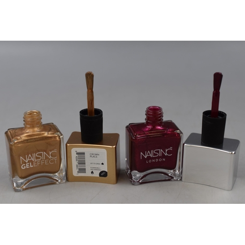 417 - Selection of 24 Bottles of Nail Polish by Nails Inc of London in various Colours, Styles and Designs