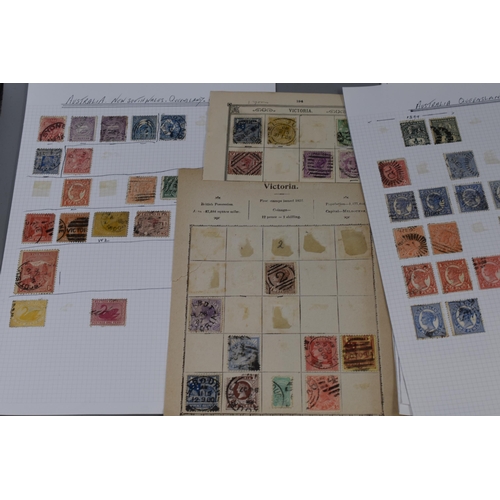 447 - Large Selection of Mounted Stamps Covering mainly The British Commonwealth dating From The 1930s Onw... 