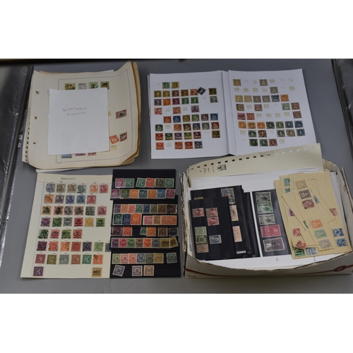 448 - Large Quatity of Mounted Stamps on Approx 100 Sheets Covering Western Europe datinf from the 1930s o... 