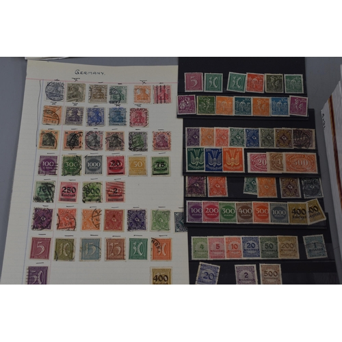 448 - Large Quatity of Mounted Stamps on Approx 100 Sheets Covering Western Europe datinf from the 1930s o... 