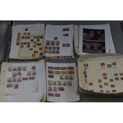 448 - Large Quatity of Mounted Stamps on Approx 100 Sheets Covering Western Europe datinf from the 1930s o... 