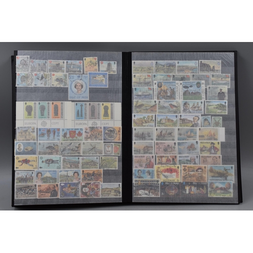 450 - Stanley Gibbons Album Containing a Large Selection of Stamps From New Zealand, Isle of Man and Guern... 