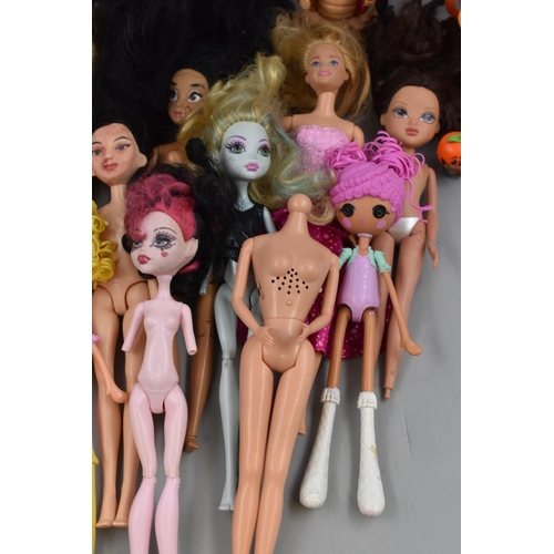 461 - A Mixed Selection of Dolls and Toys, Includes Disney, Mattel and More.