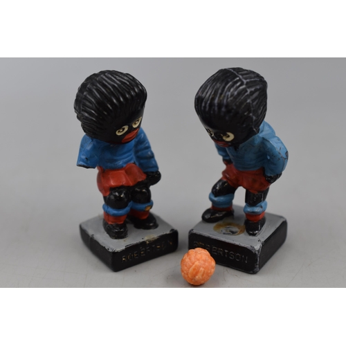 213 - Selection of 7 Vintage Robertson's Golly Football Figures (one with Missing Hand)