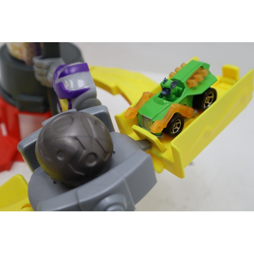 464 - Two Paw Patrol Toys, includes Mighty Meteor Track Set (Complete) with Die Cast Rocky Car and a Paw P... 