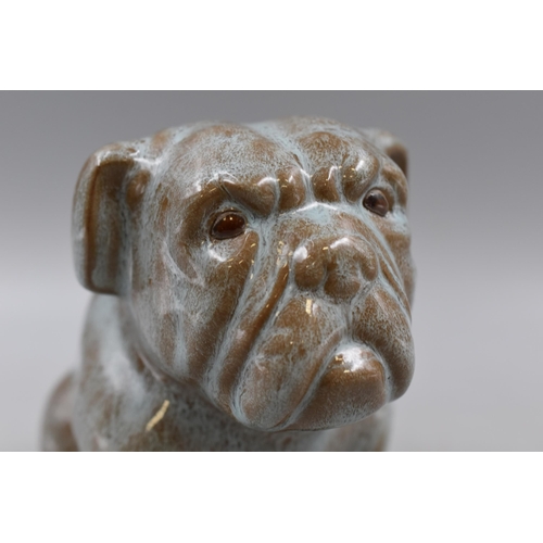 217 - Desk Decoration Ceramic Bulldog In Glazing Technique Finishes