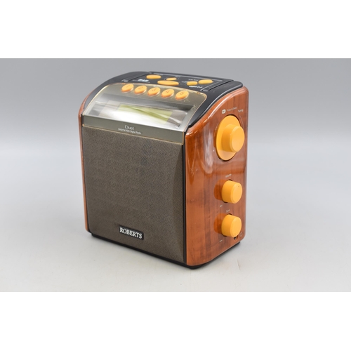 484 - Roberts Duet 2 DAB Radio Produced for The British Wireless For The Blind Fund Complete with Box and ... 