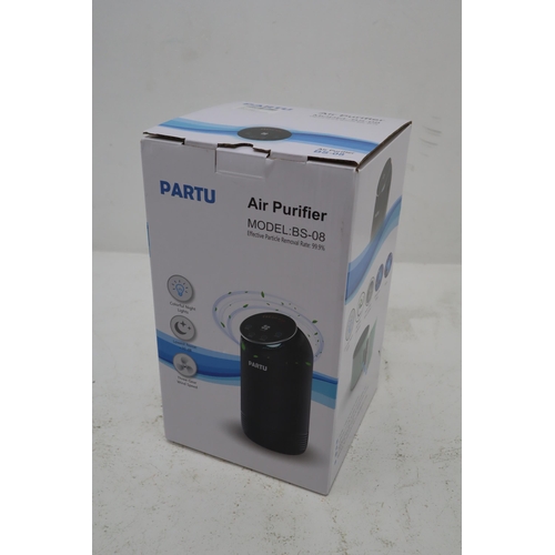 485 - A Boxed Partu BS-08 Air Purifier, Powers on When Tested.