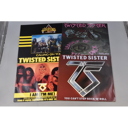 496 - A Selection of 70's and 80's Rock and Metal Vinyl LP's. Includes Twisted Sister, Motorhead, Ozzy Osb... 