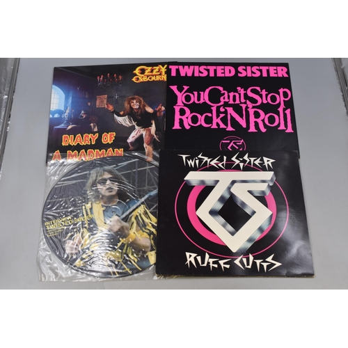 496 - A Selection of 70's and 80's Rock and Metal Vinyl LP's. Includes Twisted Sister, Motorhead, Ozzy Osb... 