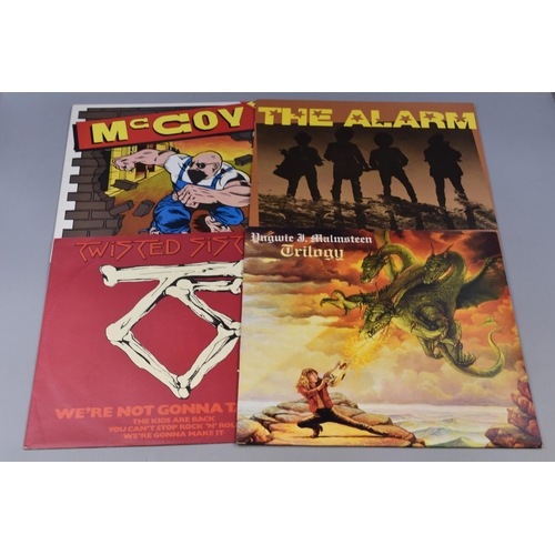 498 - A Selection of 14 80's Rock and Heavy Metal Vinyls. Includes Meat Loaf, Twisted Sister, The Alarm, O... 