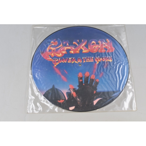 499 - A Selection of Shaped Vinyl Picture Discs, Includes Saxon, Mamas Boys, Blackfoot, Heavy Pettin and M... 