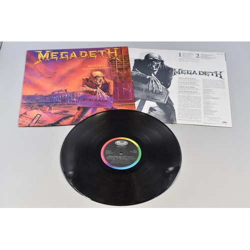 500 - Megadeth Peace Sells... But Who's Buying? On Vinyl LP, Capital Records.