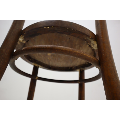 526 - Early Bentwood Bistro Chair with Decorative Seat and Back