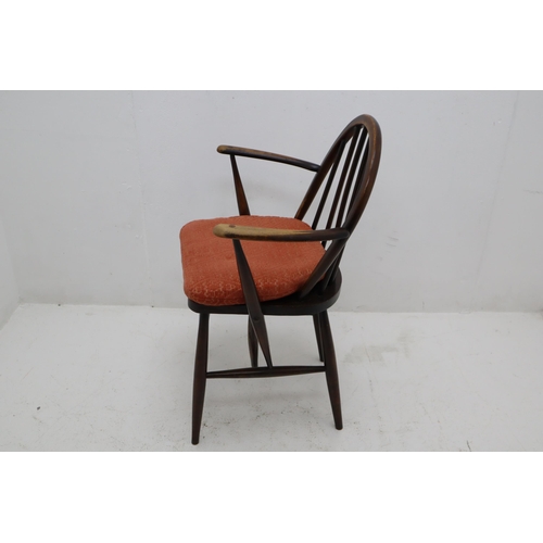 527 - Two Vintage Chairs to include Ercol Spindle Back and Lancashire ladder Back both nice solid chairs