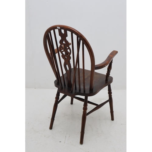 529 - An Oak Windsor Wheelback Chair, Approx 38