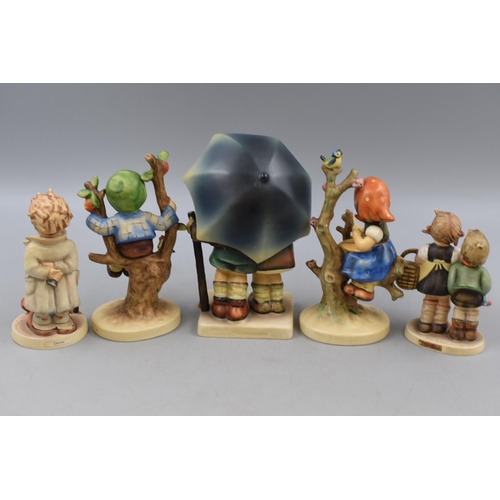 254 - Five German Goebel Ceramic Figurine Statues