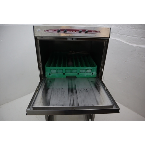 534 - Commercial Maidaid C500 Glass Washer Gravity Waste Single Phase with Stand and baskets washer measur... 