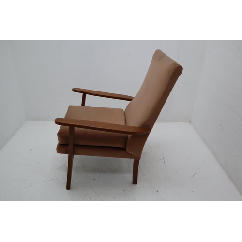 552 - Very Comfy and Clean Mid Century Valor Covered Fireside Chair