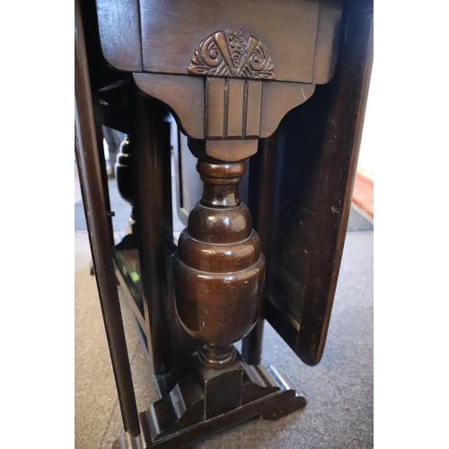 559 - Vintage English Gate Leg Drop Leaf Table with Four Matching Sprung Based Chairs Standing Proudly on ... 