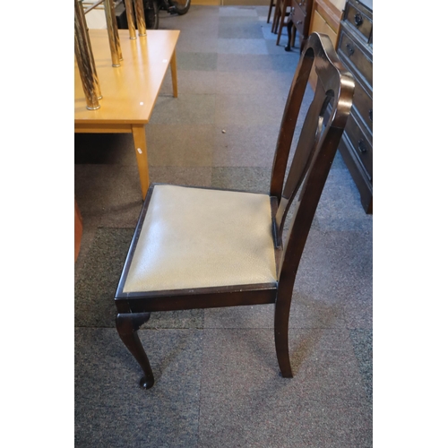 559 - Vintage English Gate Leg Drop Leaf Table with Four Matching Sprung Based Chairs Standing Proudly on ... 