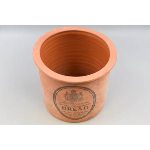 601 - Mr Brannams Terracotta Bread Bin (26cm Dia)