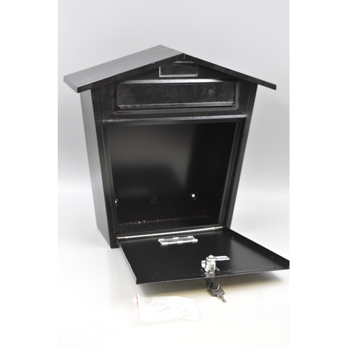 567 - Wall Mounted Post Box Complete with Key and Fixings (36cm x 37cm)