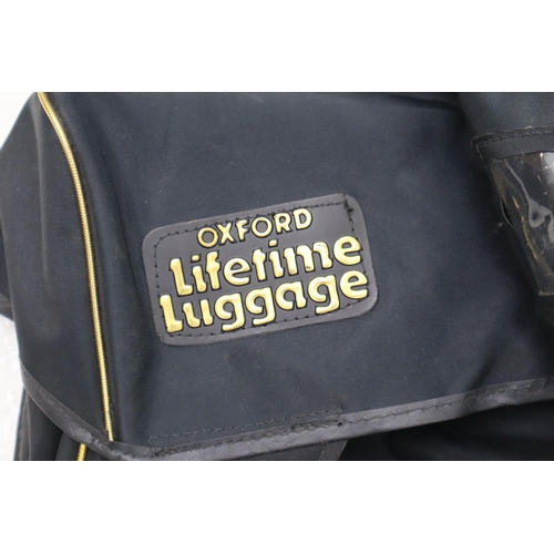 595 - Pair of Motorcycle Panniers by oxford Lifetime Luggage