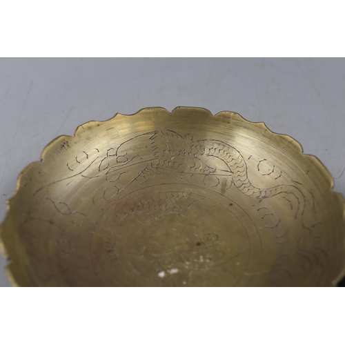 622 - Selection Of Chinese Etched Brassware Set