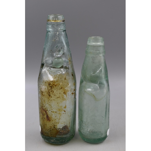 624 - Two Antique Codd Bottles by James Turner of Chorley and The Bitton Harrogate